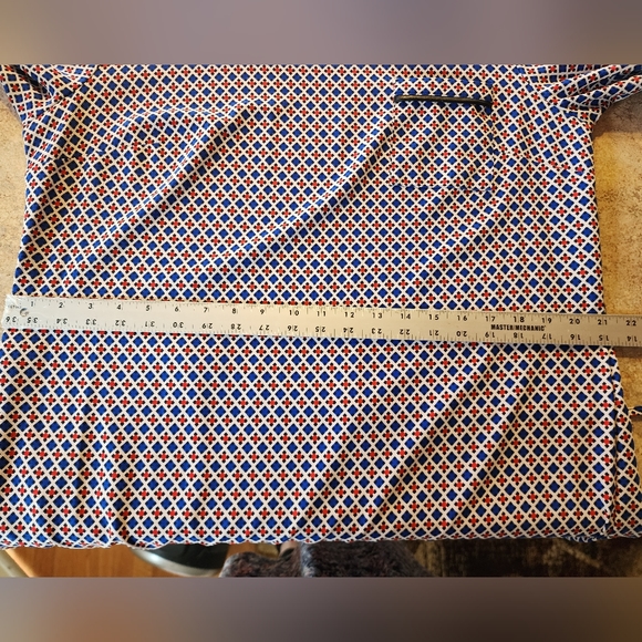 Merona Red/White/Blue Shift Dress Size L - Picture 7 of 8